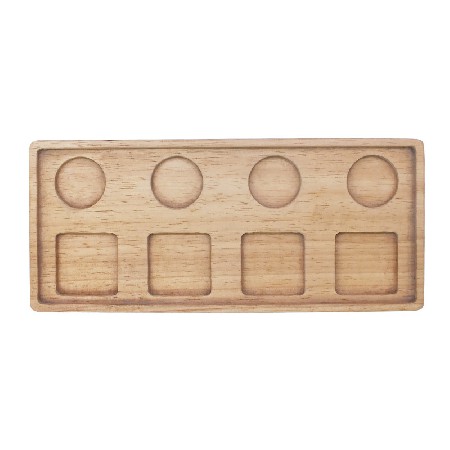 Rubber wood / acacia wood wine tray